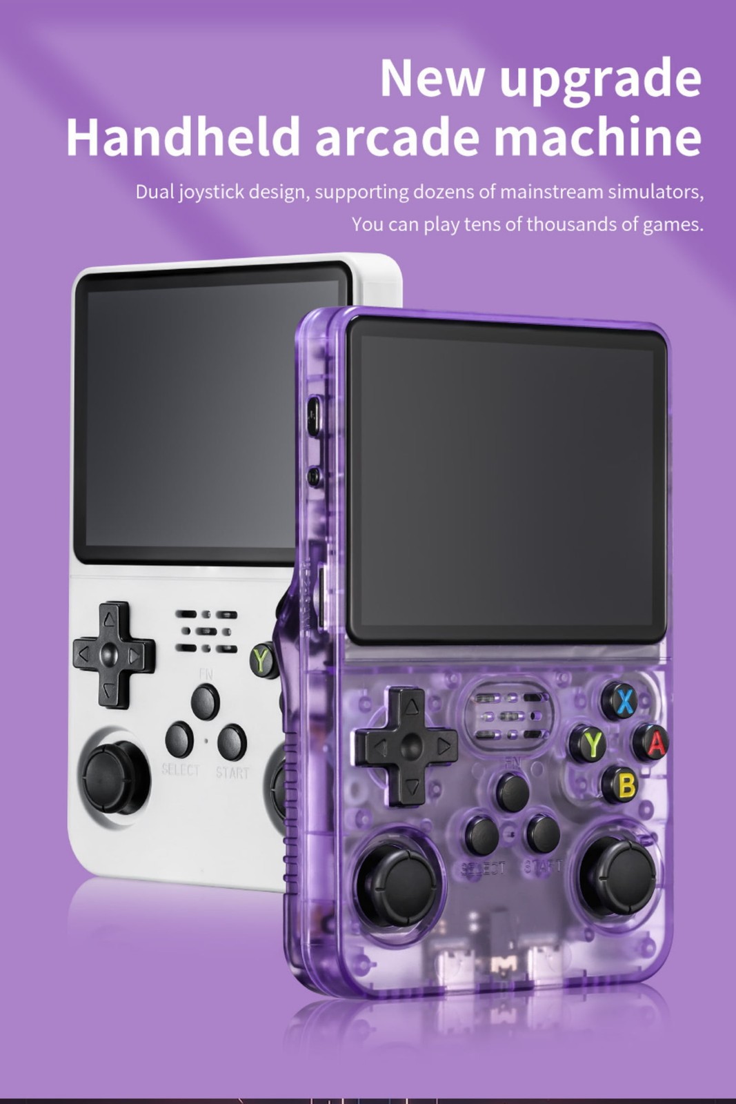 Handheld VideoGame Console R36S Retro 20000 Games 3.5 InchIPS Scree,128GB
