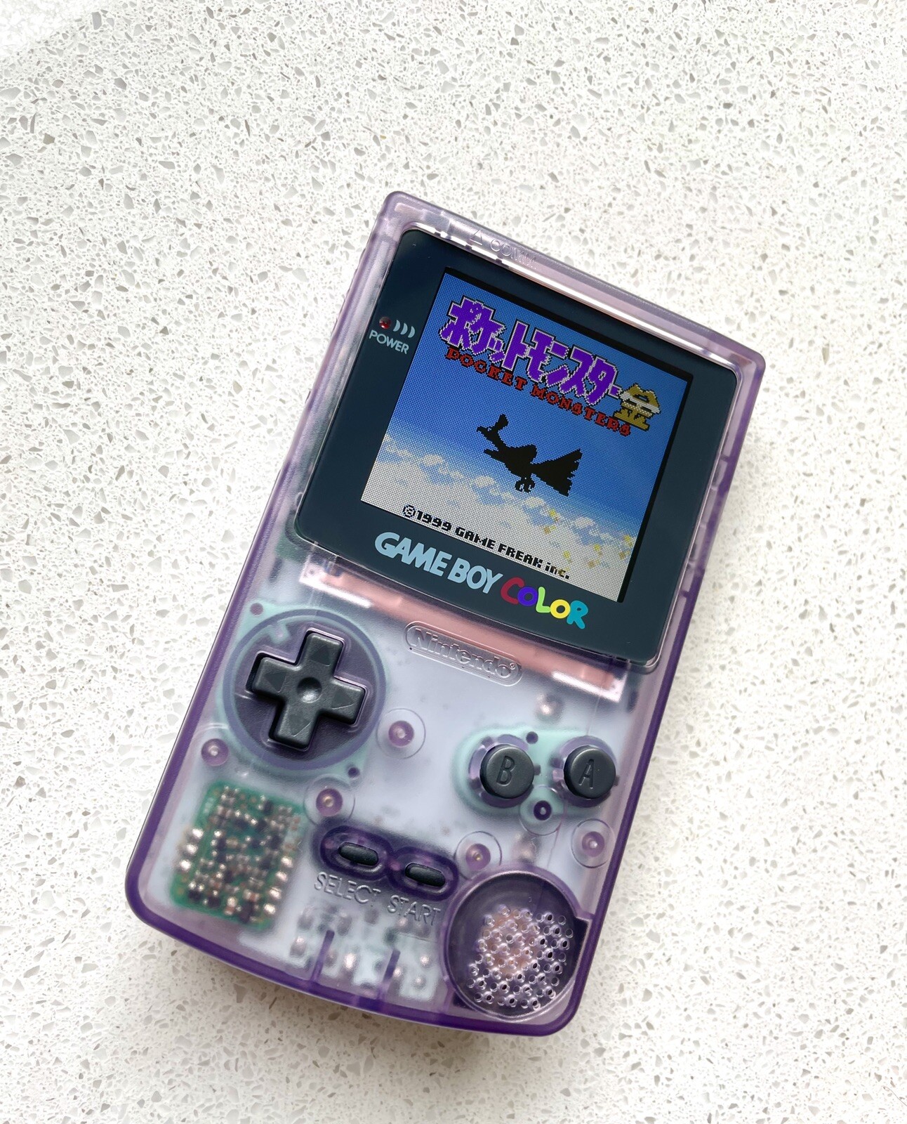 Nintendo Gameboy Color Colour BACKLIT IPS Q5 V2 Bright Screen GBC Atomic Purple