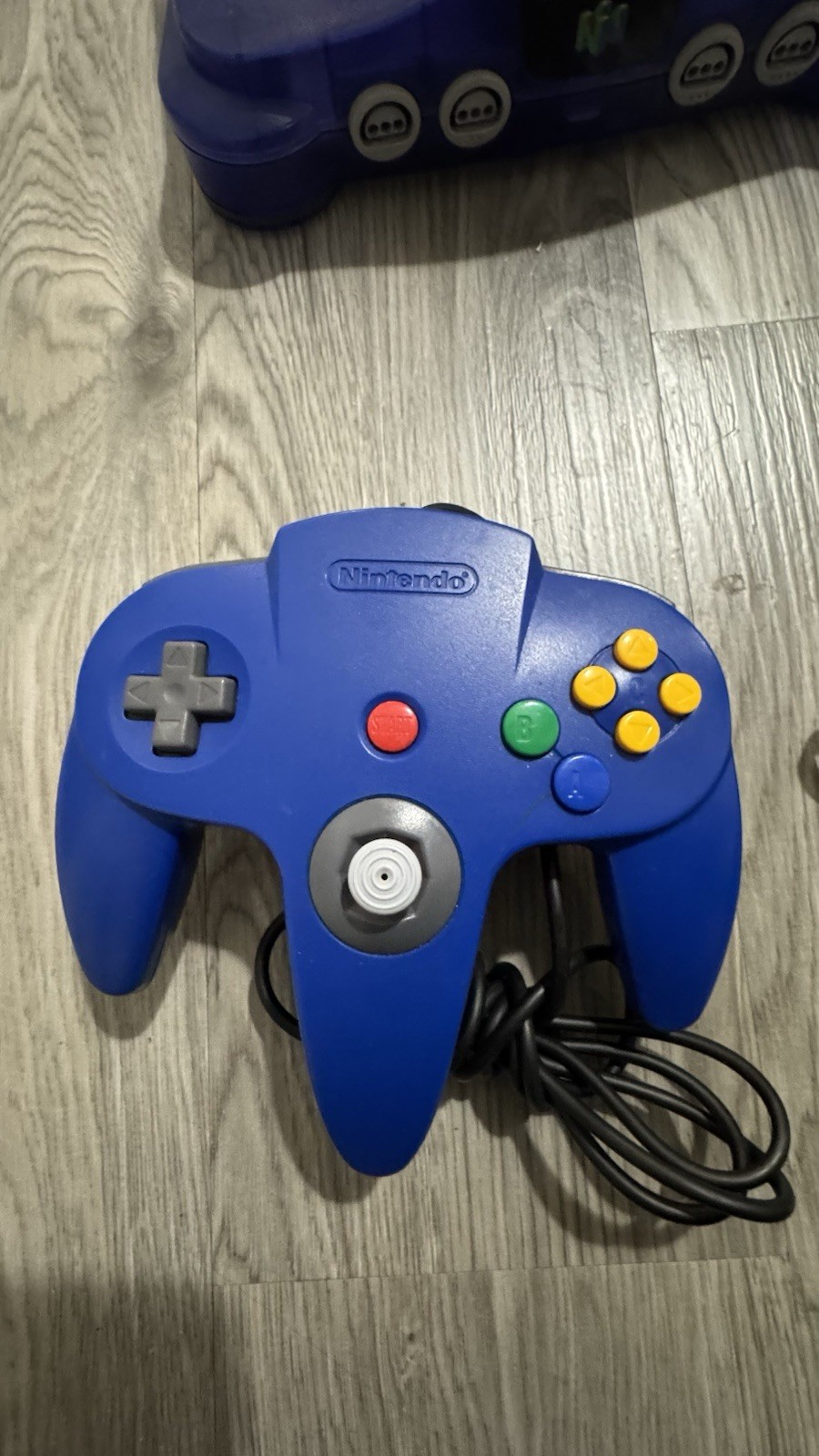 Nintendo 64 Midnight Blue Console system N64