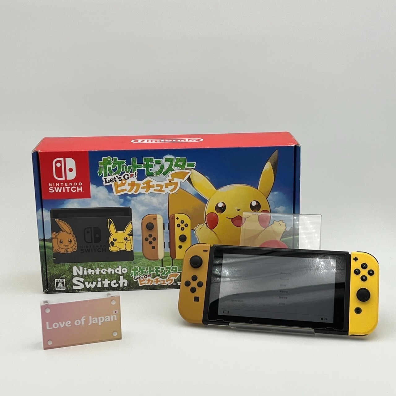 Nintendo Switch Pokemon Let’s Go Pikachu Limited Edition Good Working Condition