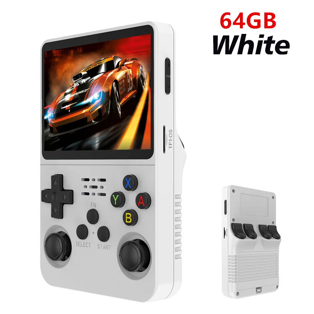 R36S Retro Handheld Console, 3.5″ Screen, 128GB, Linux, 50000+ Games