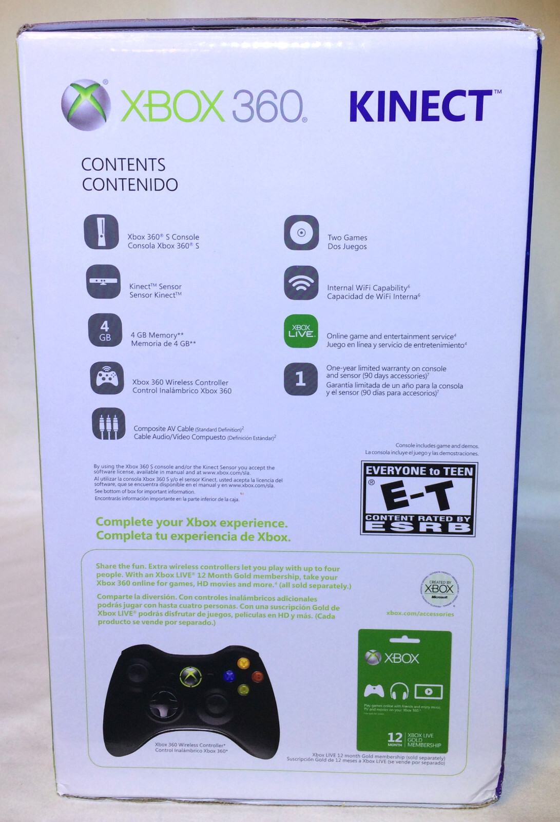 Microsoft XBOX 360 Kinect Holiday Bundle w/Disneyland Adventures & Kinect
