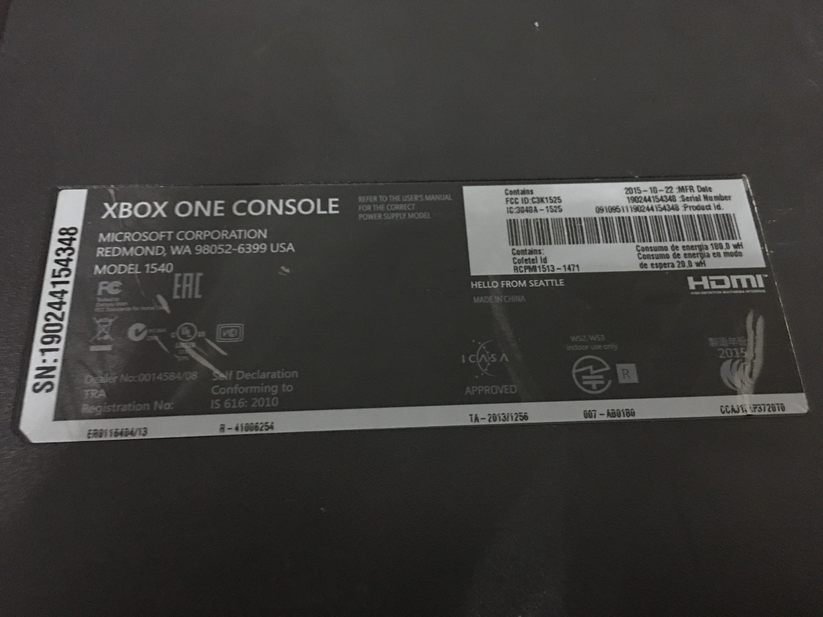 Microsoft Xbox One S 500GB and xbox on 1tb system bundle