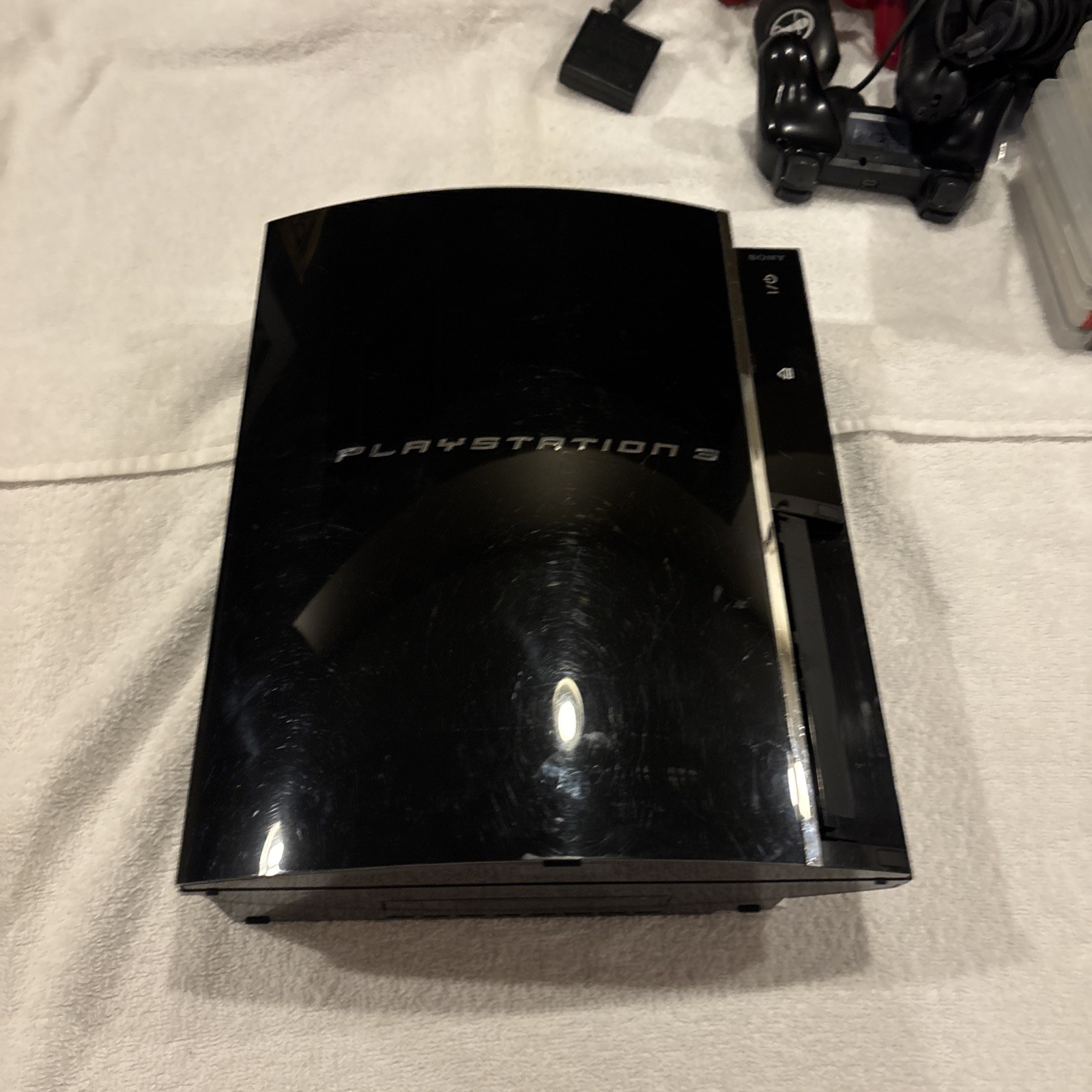 PlayStation 3 Console 2 Controllers 7 Games Microphone Remote PS Moves Working