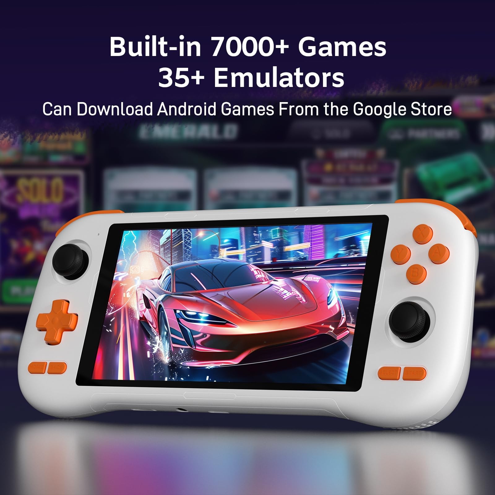kinhank K56 Retro Handheld Game Console, Support 7000+ Games, Equipped with 6…