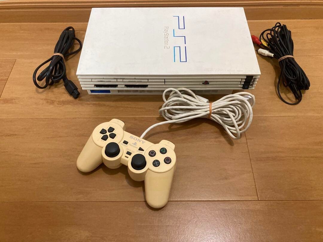 SONY PS2 PlayStation 2 SCPH-55000 White w/controller Japanese NTSC-J Japan
