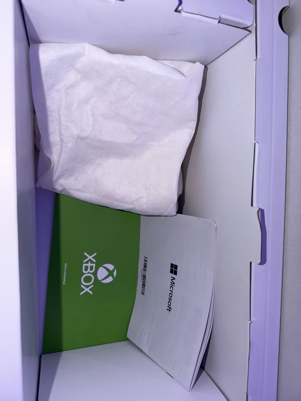 Original Empty Box – Xbox Series X All-Digital (White) + Internal Cardboard Inse