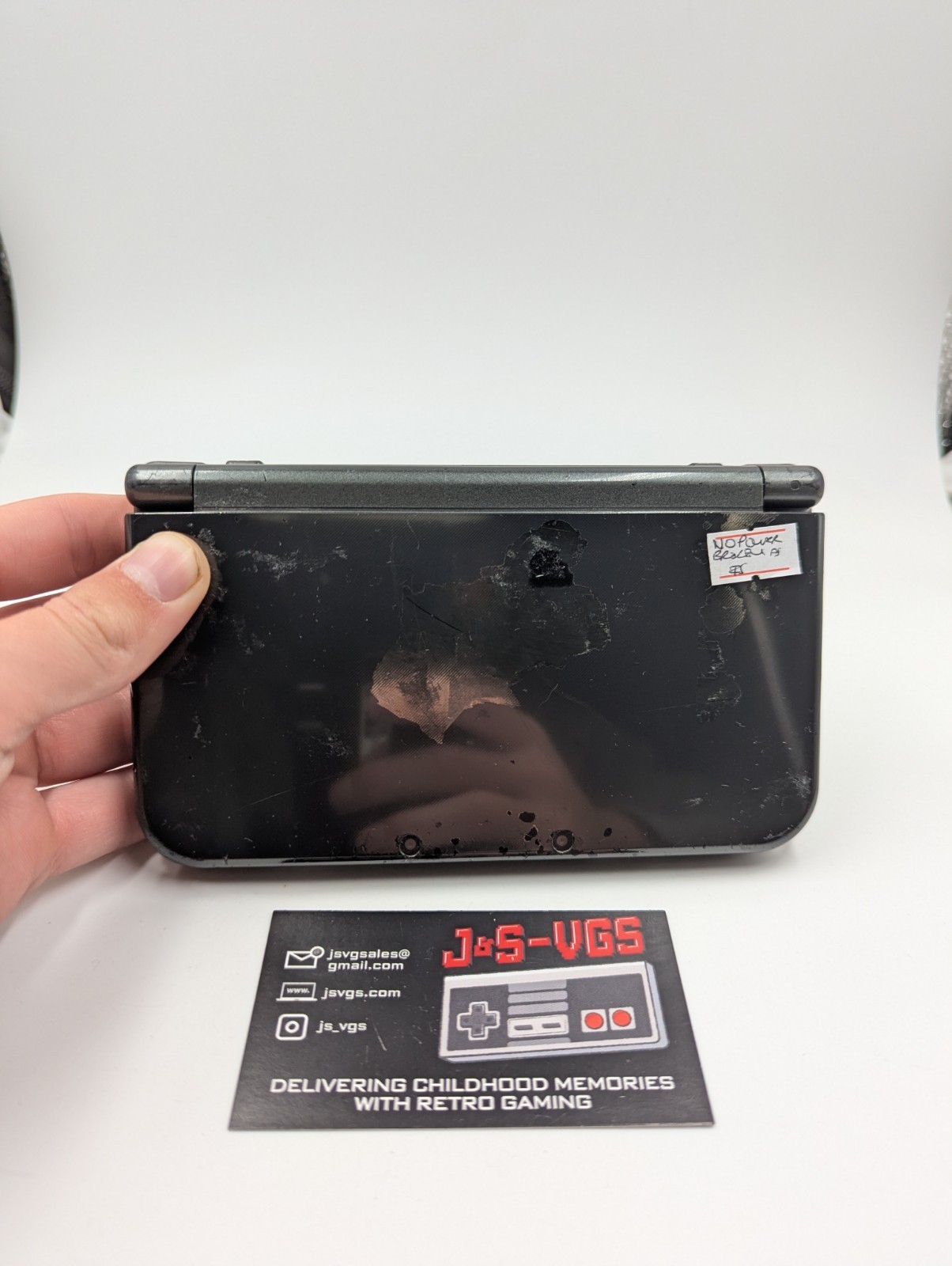 New Nintendo 3DS XL Black Handheld Console AS-IS For Parts Repair