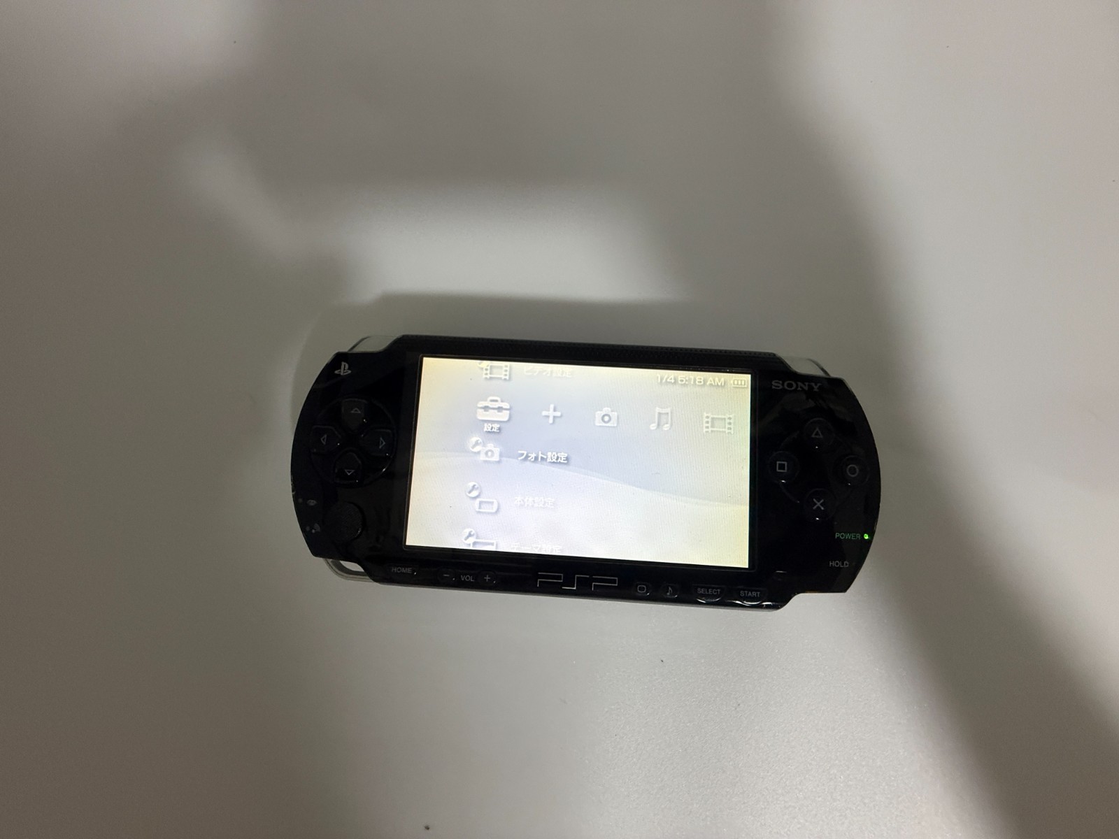 Sony PSP-1000 Black Console Bundle OEM Charger Battery 4 Games Tested Japan