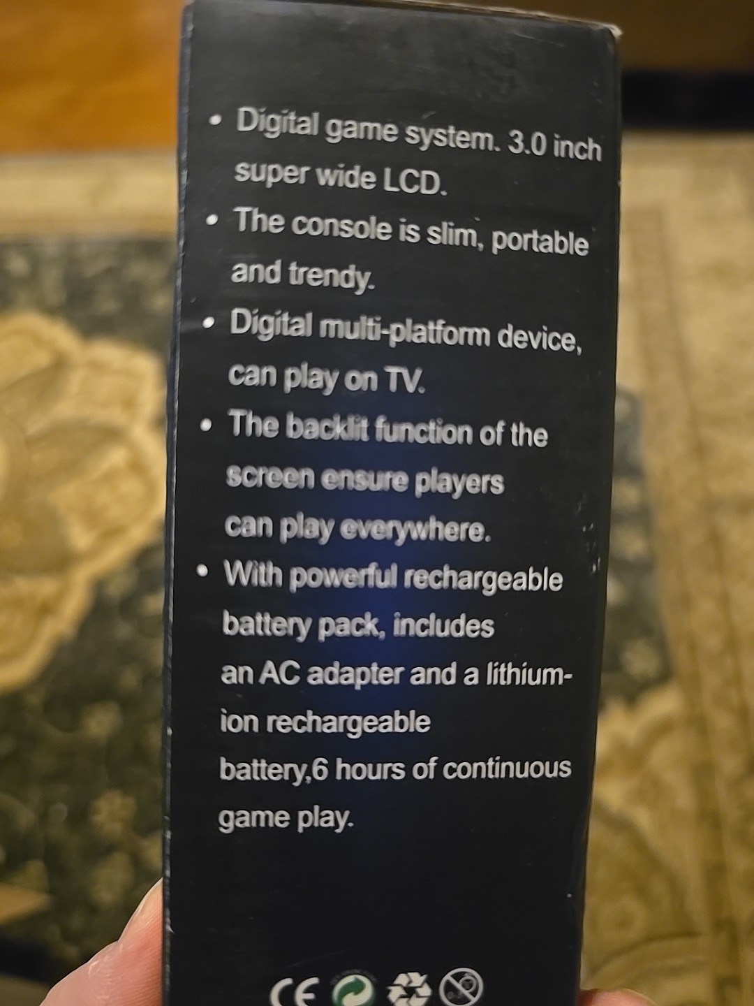 Game Box Plus Handheld Console Blue NIB