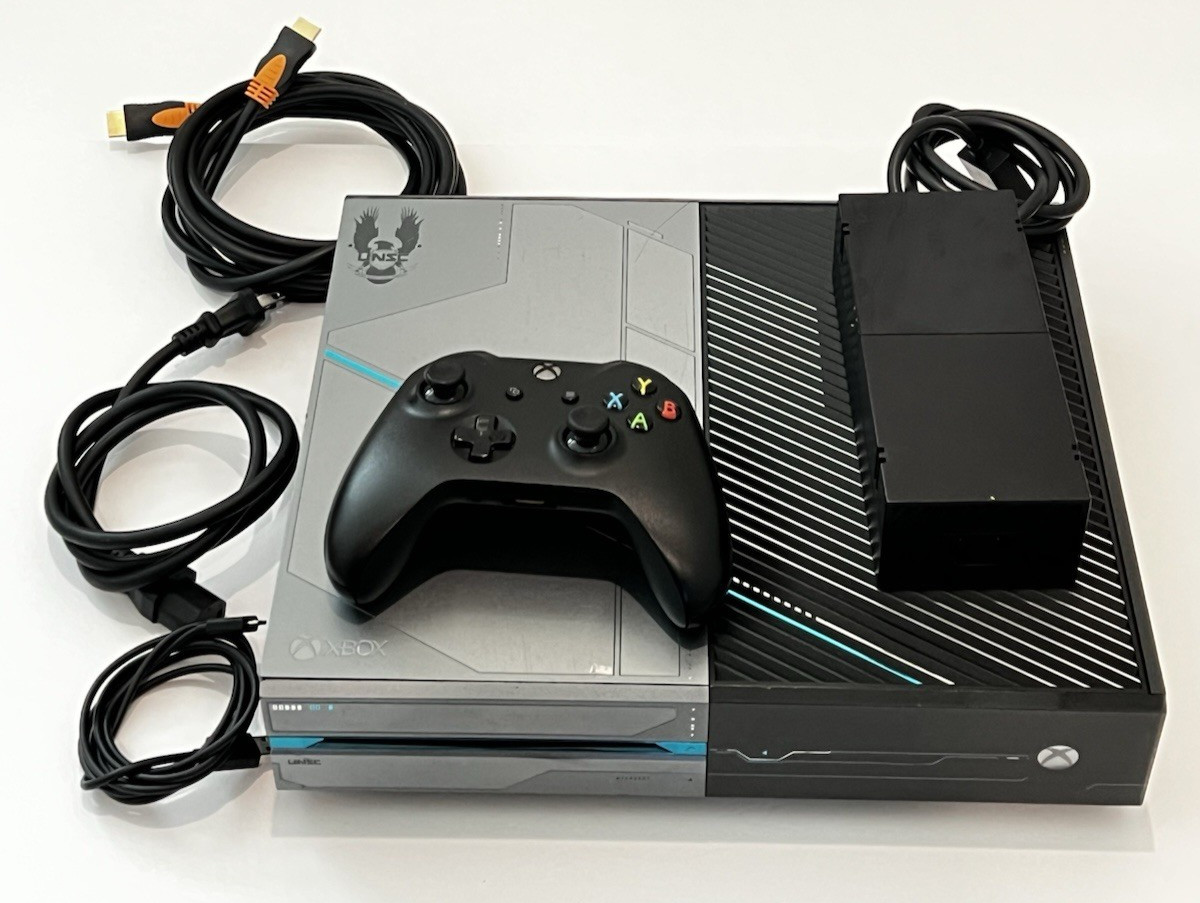 Microsoft Xbox One Halo 5 Guardians Edition 1TB Controller Console Power HDMI