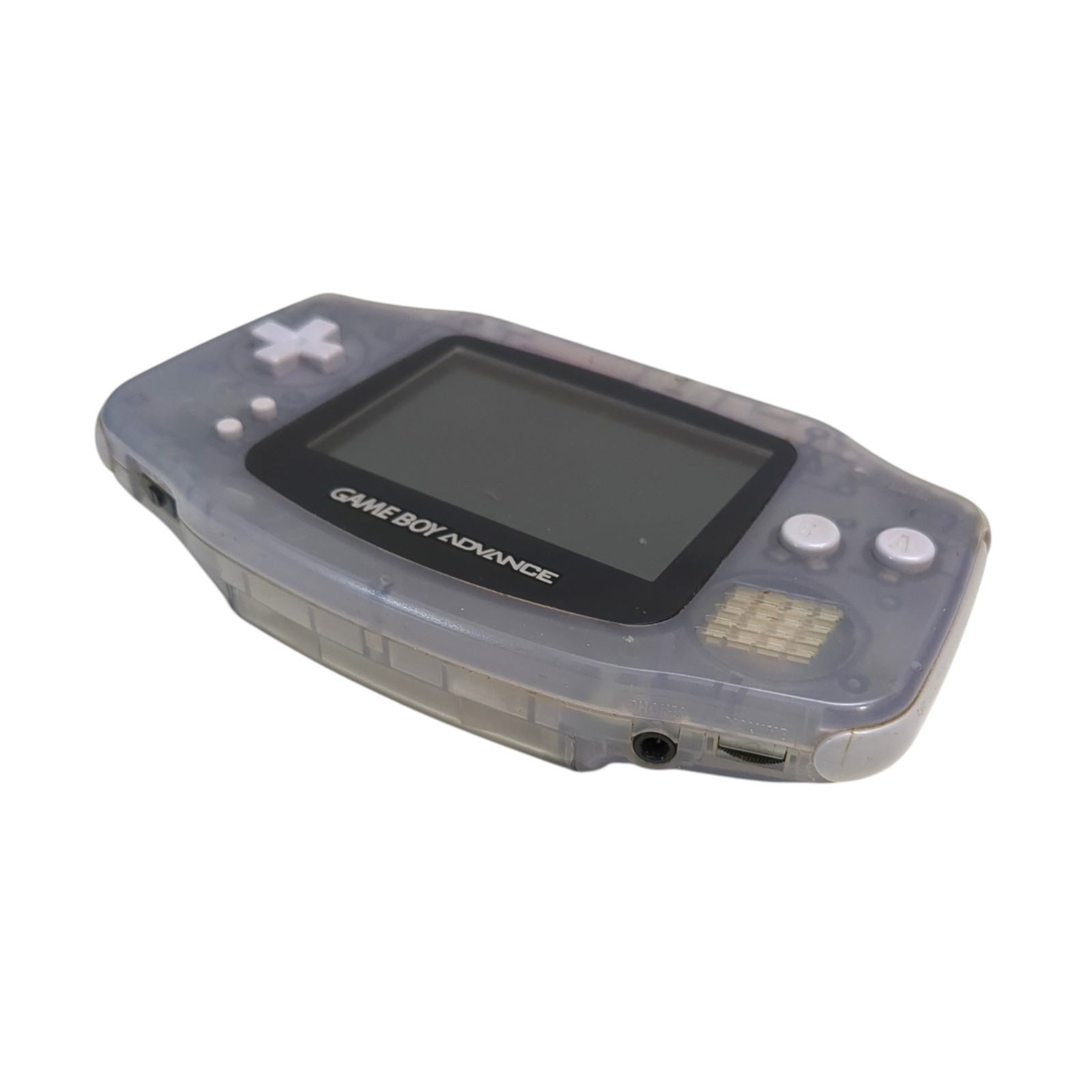 Nintendo Game Boy Advance Console Clear Glacier Tested & Working w/ sound AGB001