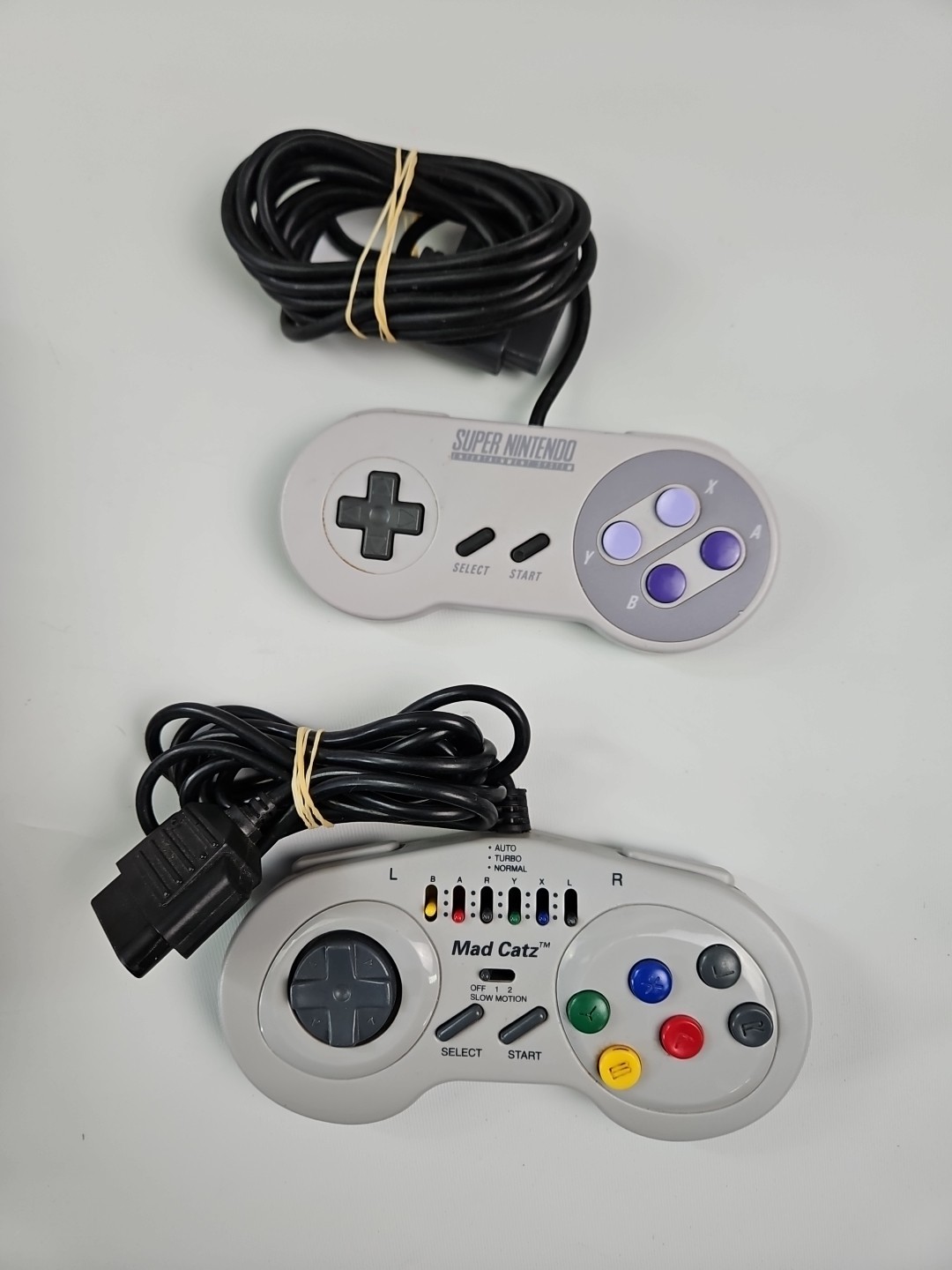 Super Nintendo Console SNES 2 Games 1 OEM & 1 Non Controller Teste&Work -READ-