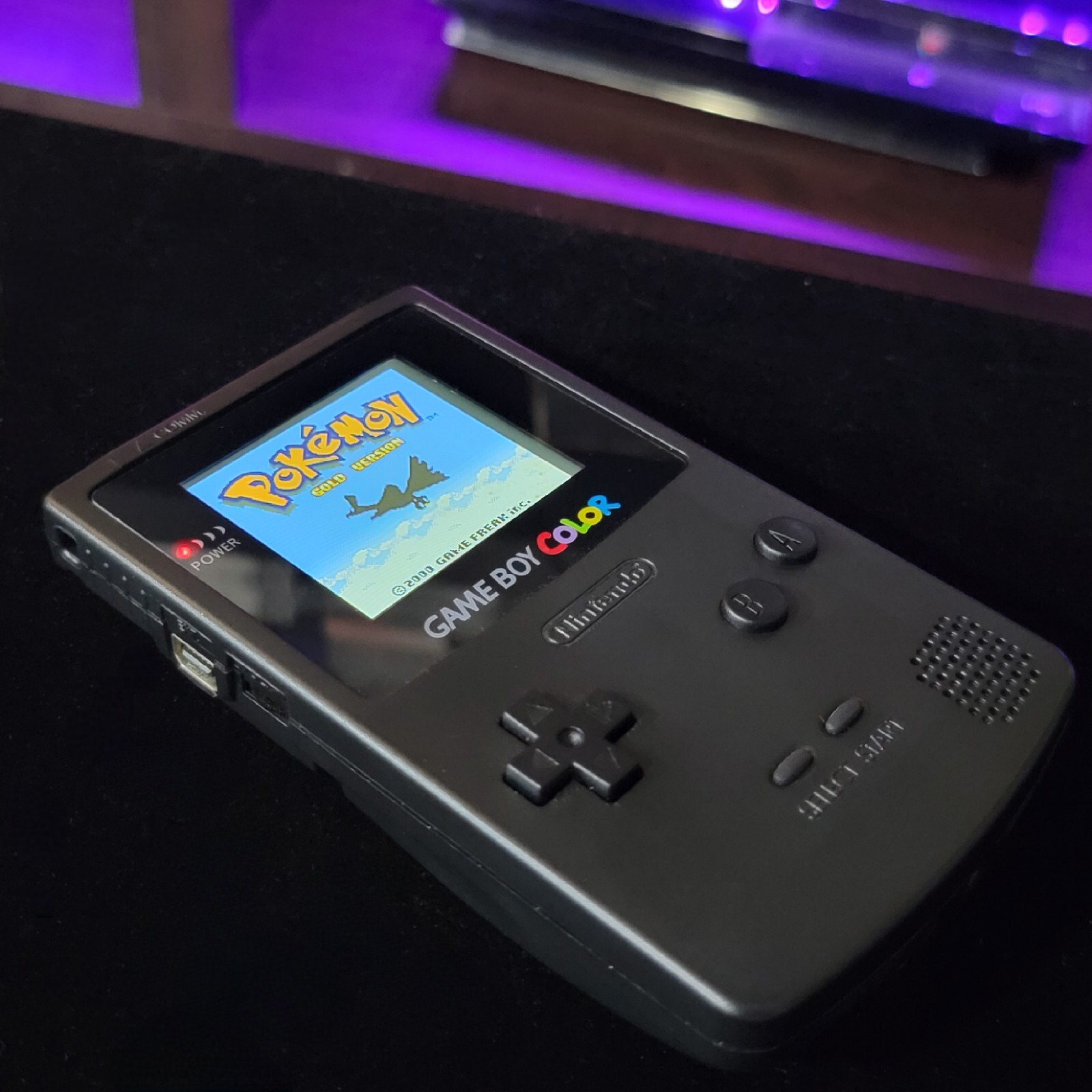 Black Gameboy Color IPS Console Backlit LCD Screen GBC Game Boy