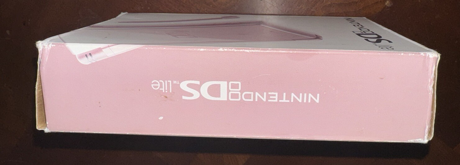 Nintendo DS Lite Metallic Pink with Box Stylus Manuals Tested