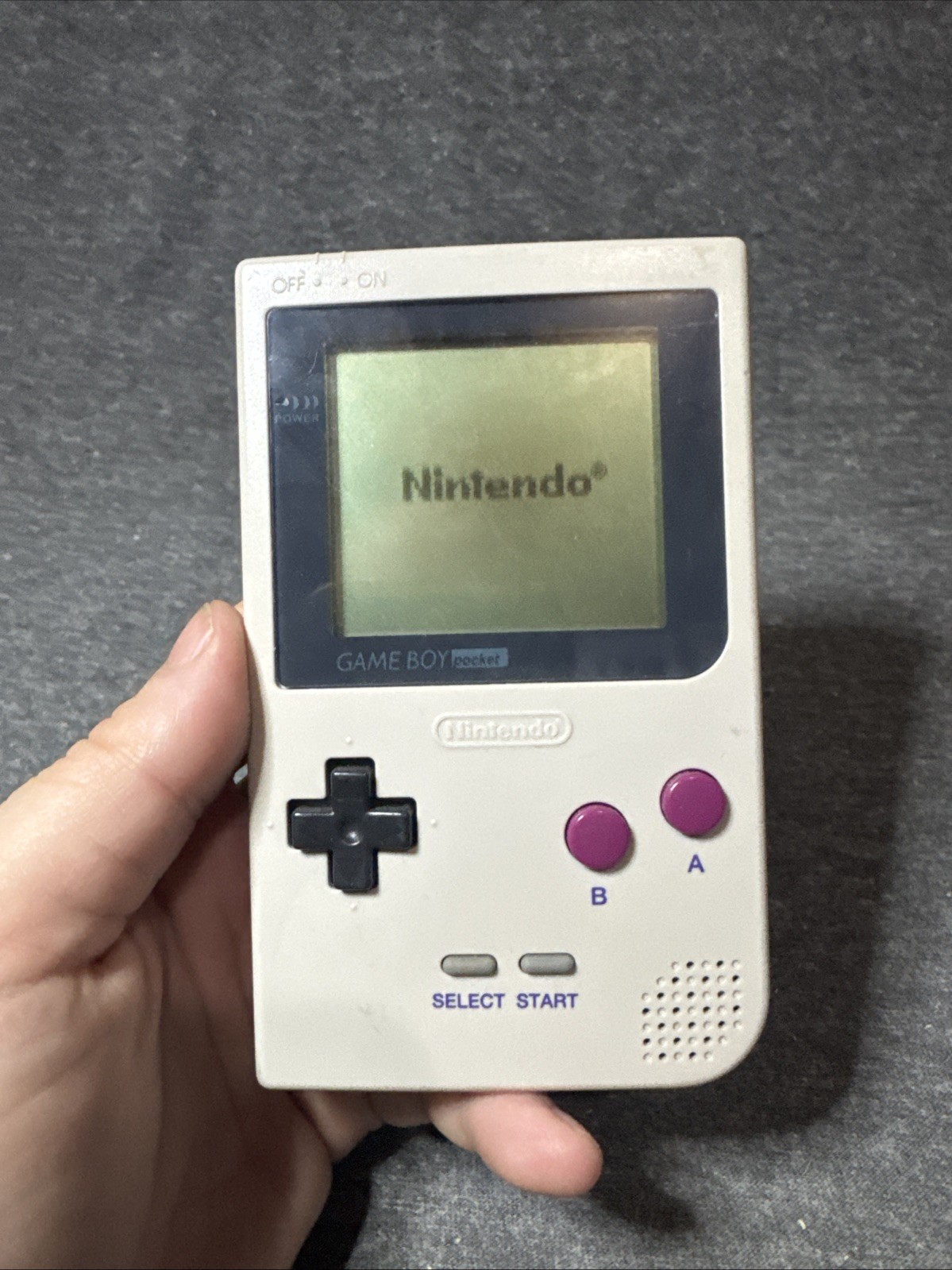 Nintendo Game Boy Pocket Grey Handheld Console MGB-001