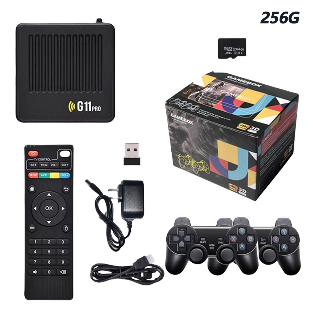 G11 Pro Game Console, 10000 Built-in Games, HD, Wireless Controllers, Low Lat…