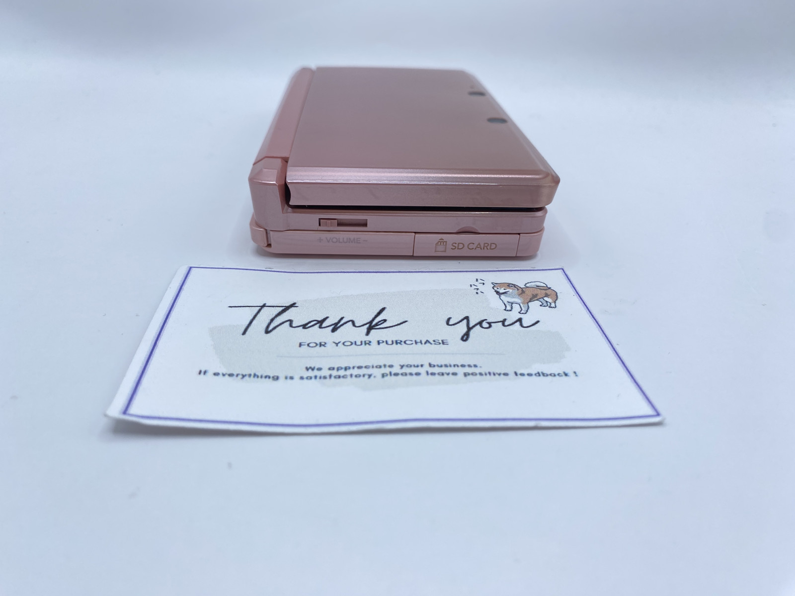 Nintendo 3DS Misty Pink Game Console Stylus Excellent w/Charger BOX