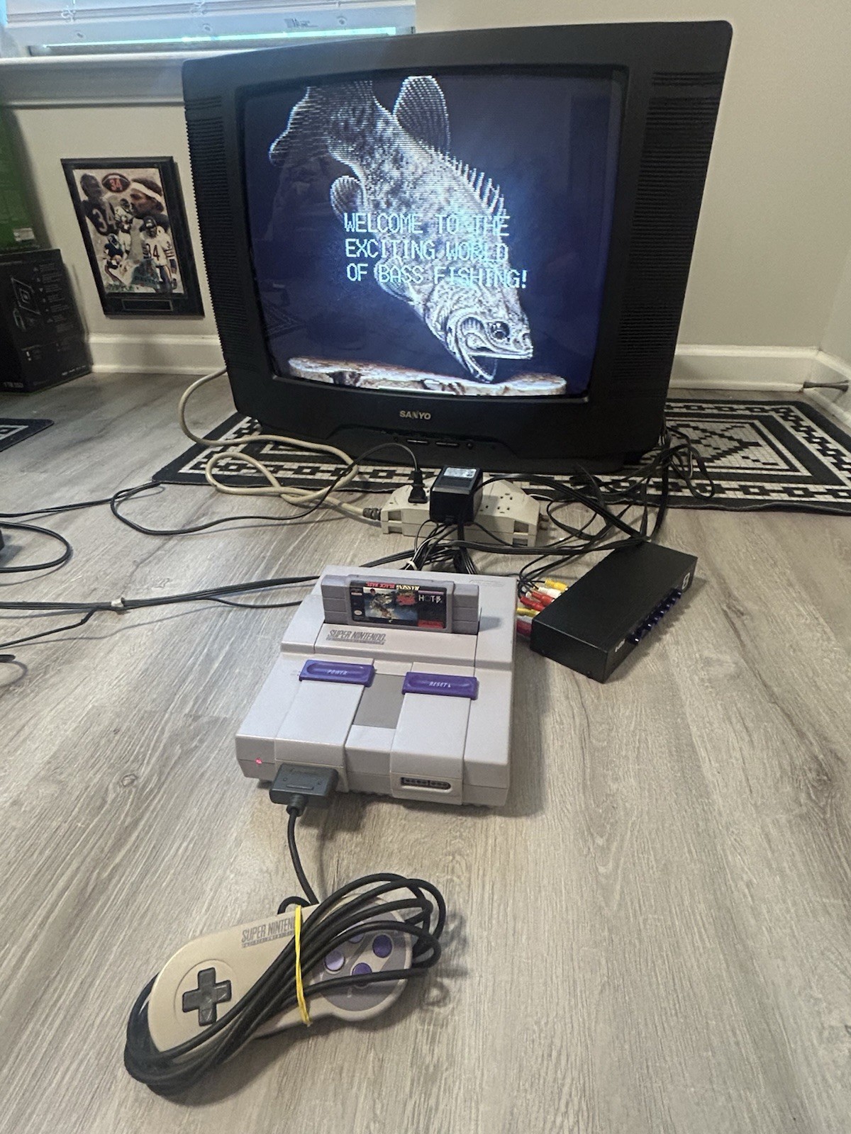Nintendo SNES Console Bundle OEM Controller w/ Power Supply & AV Cable Tested