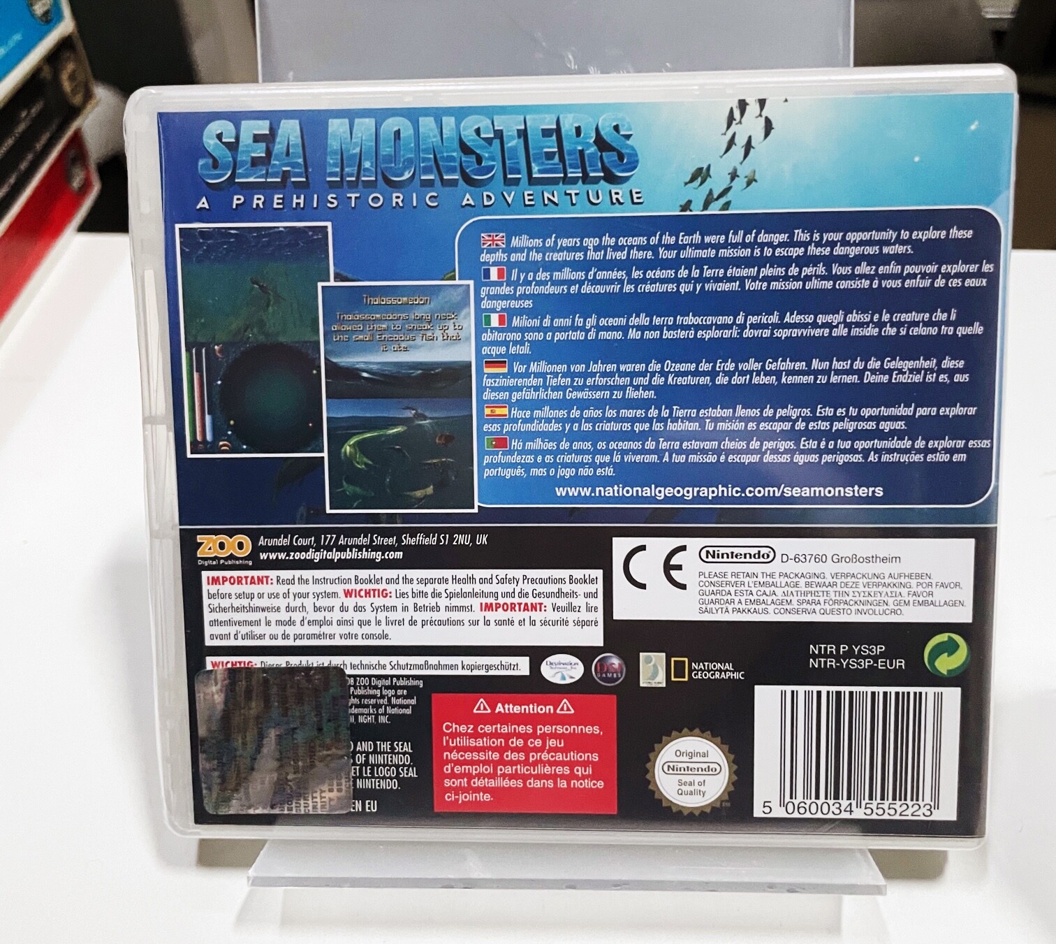 NEW! SEA MONSTERS for Nintendo DS – Shrinkwrapped! (2007)