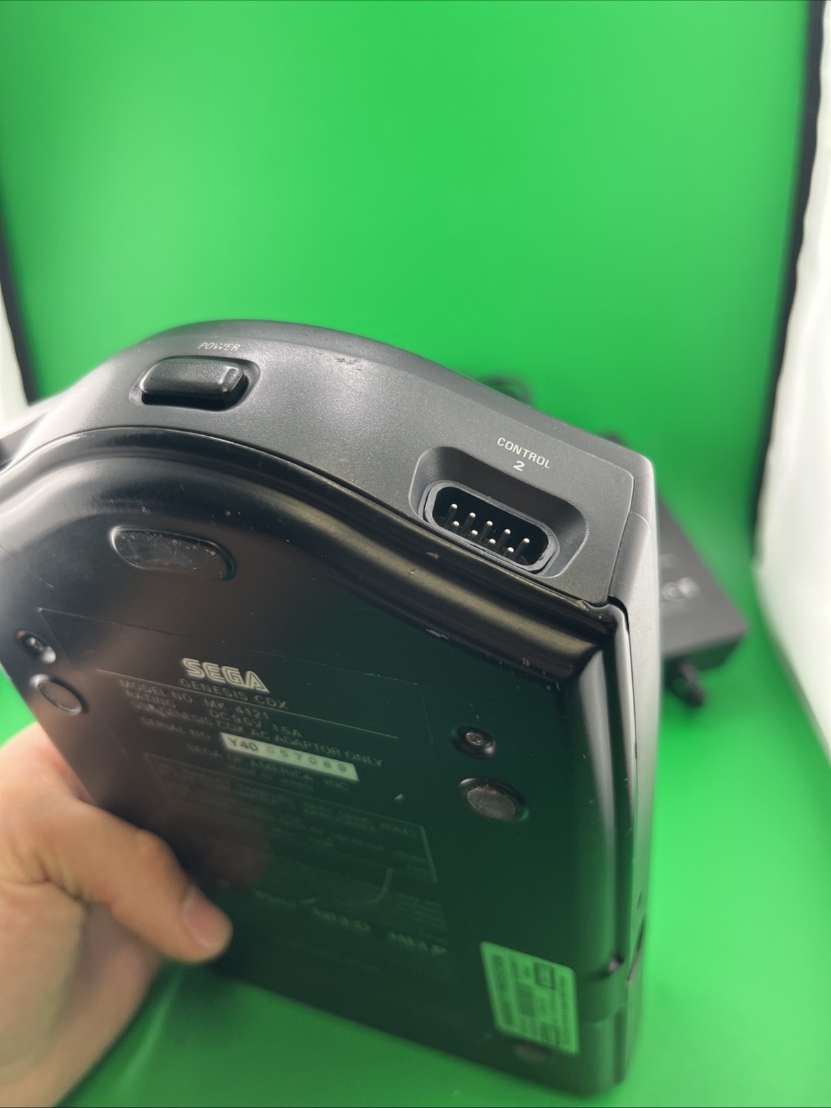 Sega Genesis CDX MK-4121 console Multimedia CD ROM for parts or repair – (T09)