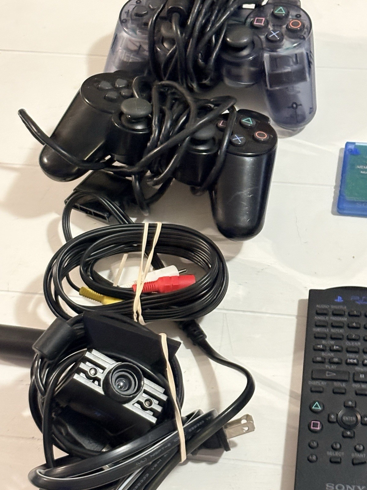 SONY Playstation 2 PS2 , Camera, Game System 2 Controls 8mb Memory Card 5 Games