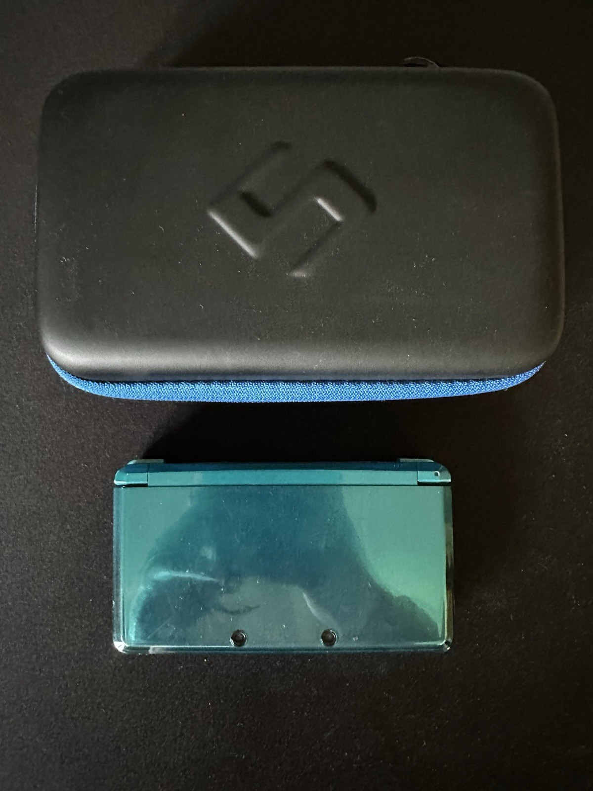 Nintendo 3DS Aqua Blue Handheld System CTR-001 w/ Case – READ Description
