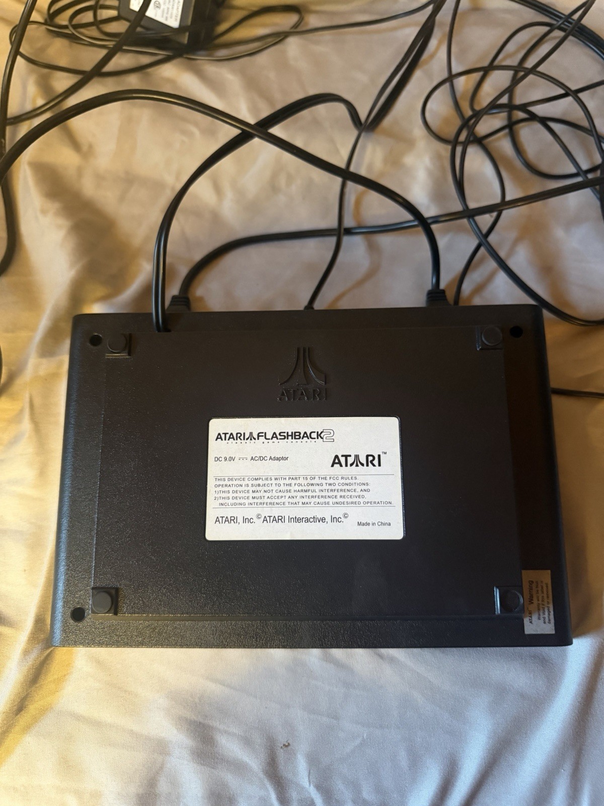 Atari Flashback 2 Console System Controllers Power Cord Complete Tested Working
