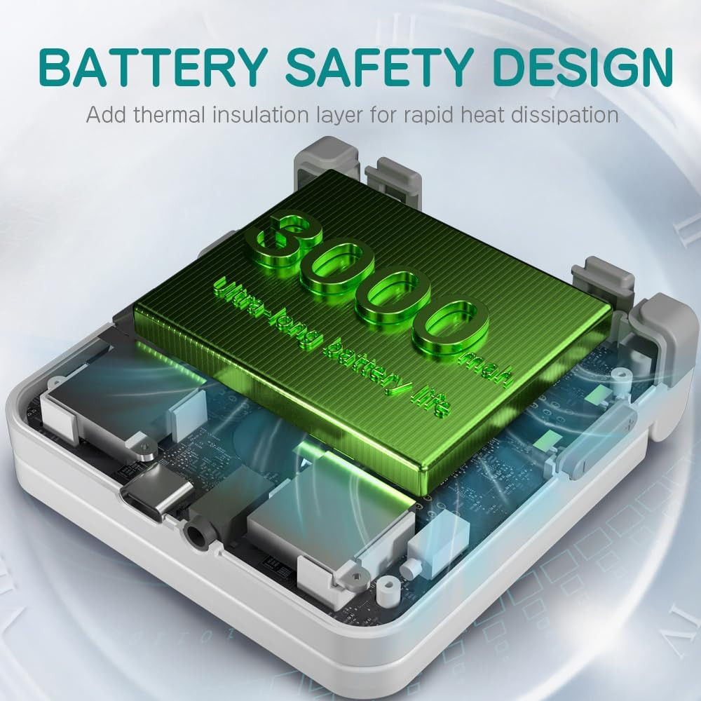 Flip V2 Retro Handheld Gaming Console with Quiet Hinge, 3.5″ 640*480 IPS Screen