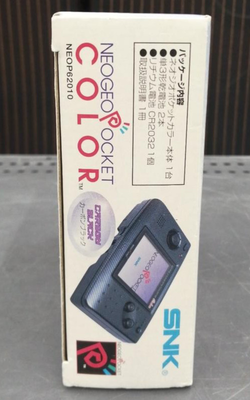SNK New Neo Geo Pocket Color Carbon Black NEOP62010 Handheld Console Boxed Japan