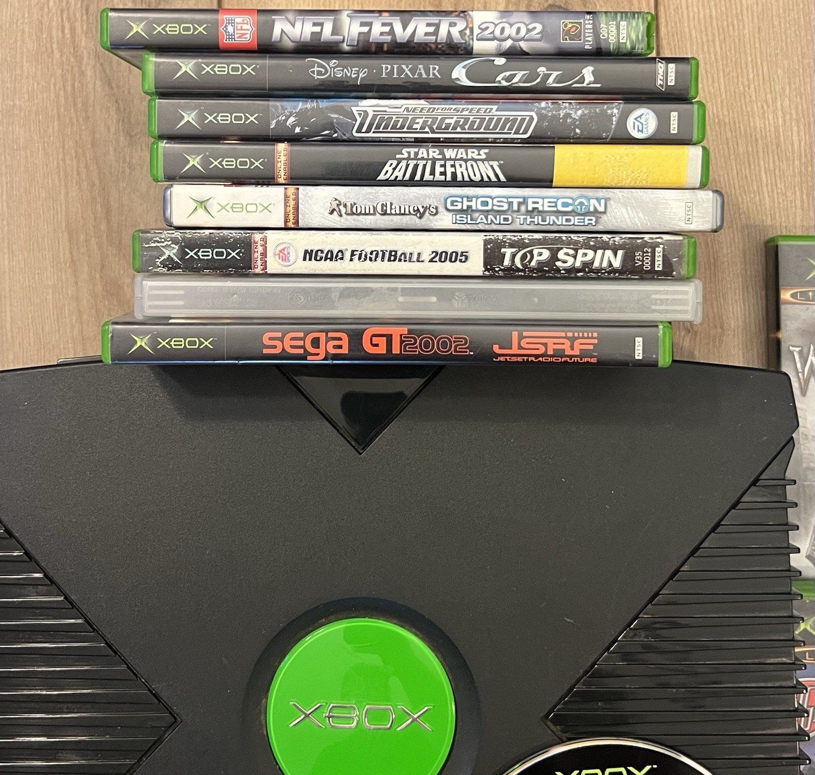 Original Microsoft Xbox Console Bundle 15 Games w/ Controller Tested Works Black
