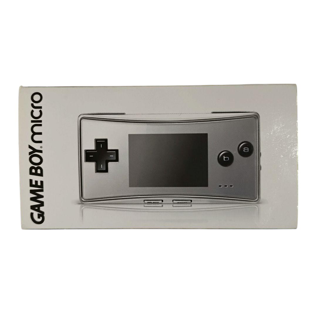 Nintendo Game Boy Micro Silver Console CIB Tested OXY-001 Charger Pouch Japan