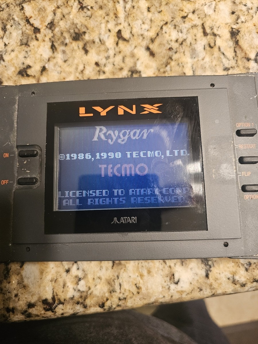 Atari Lynx ~ Model 1 ~ Handheld Console + Game used