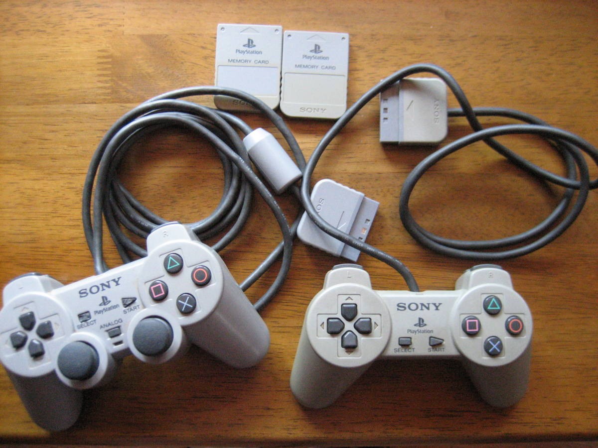 SONY PS console with 2 memory cards included.