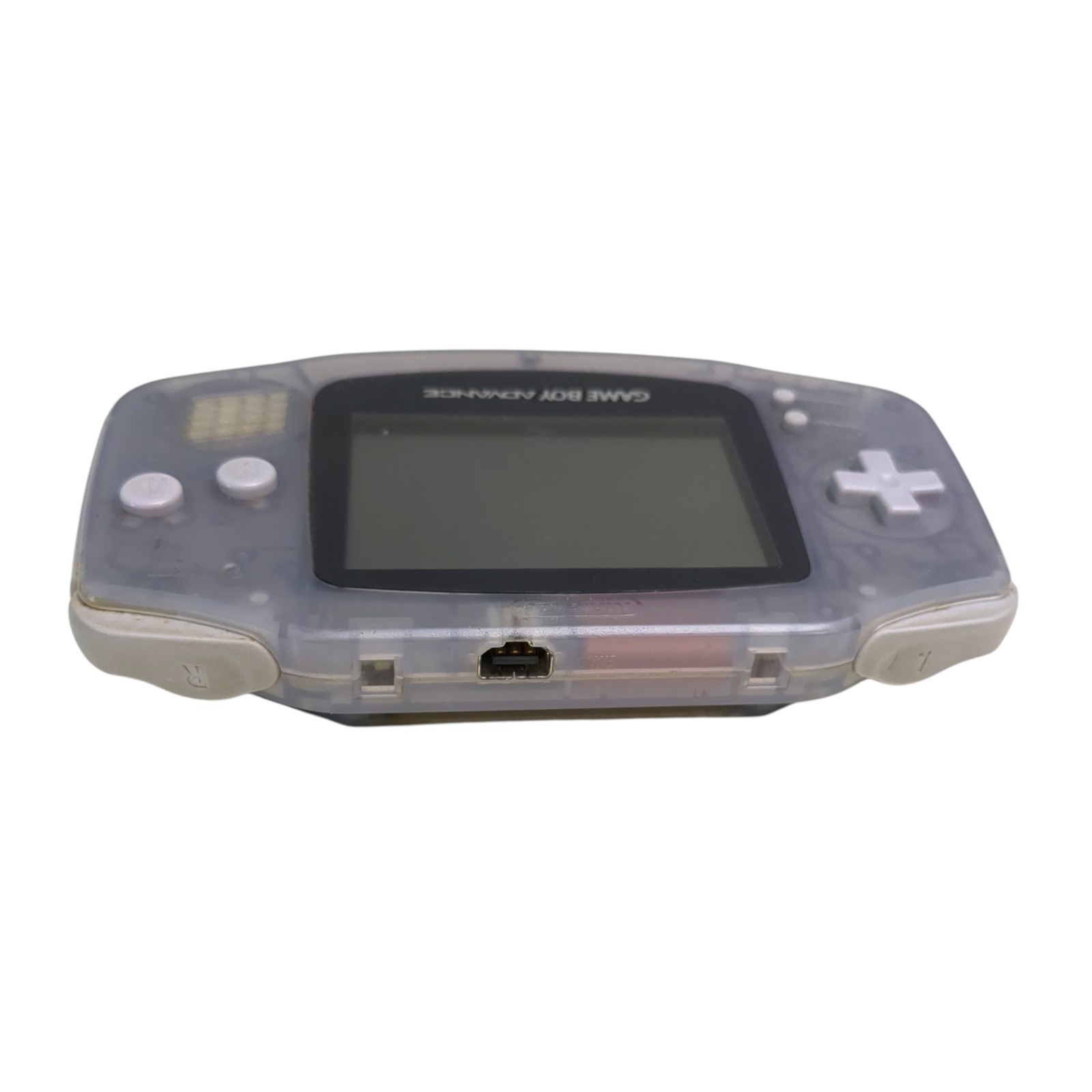 Nintendo Game Boy Advance Console Clear Glacier Tested & Working w/ sound AGB001
