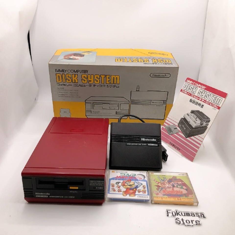 Nintendo Famicom Disk System Console HVC-022 Box New Belt Made in Japan Tested