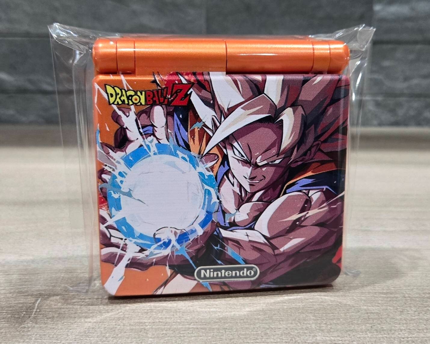 Nintendo Gameboy Advance SP Dragon Ball Son Goku Glass Screen & New Battery