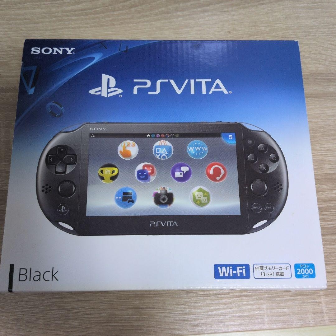 Near Mint PS Vita PCH-2000 Sony Console Black Boxed Tested Used CIB