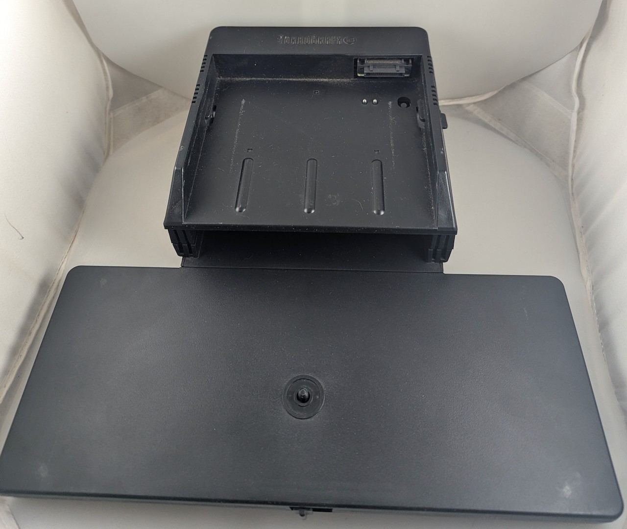 NEC TurboGrafx CD + Docking Bay Base FOR PARTS OR REPAIR