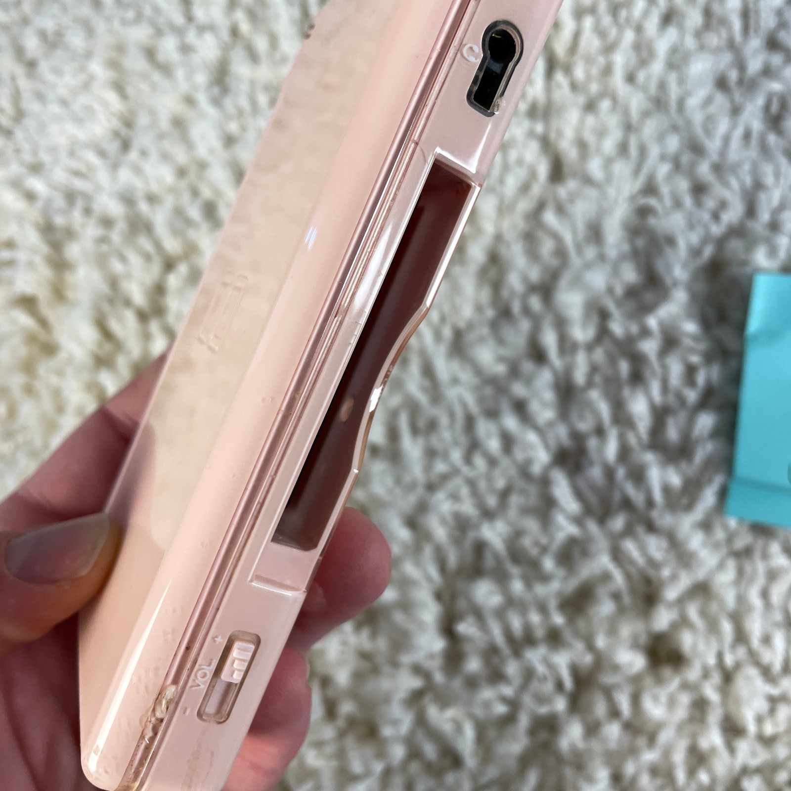 Nintendo DS Lite Rose Pink Handheld System Console USG-001 READ PARTS
