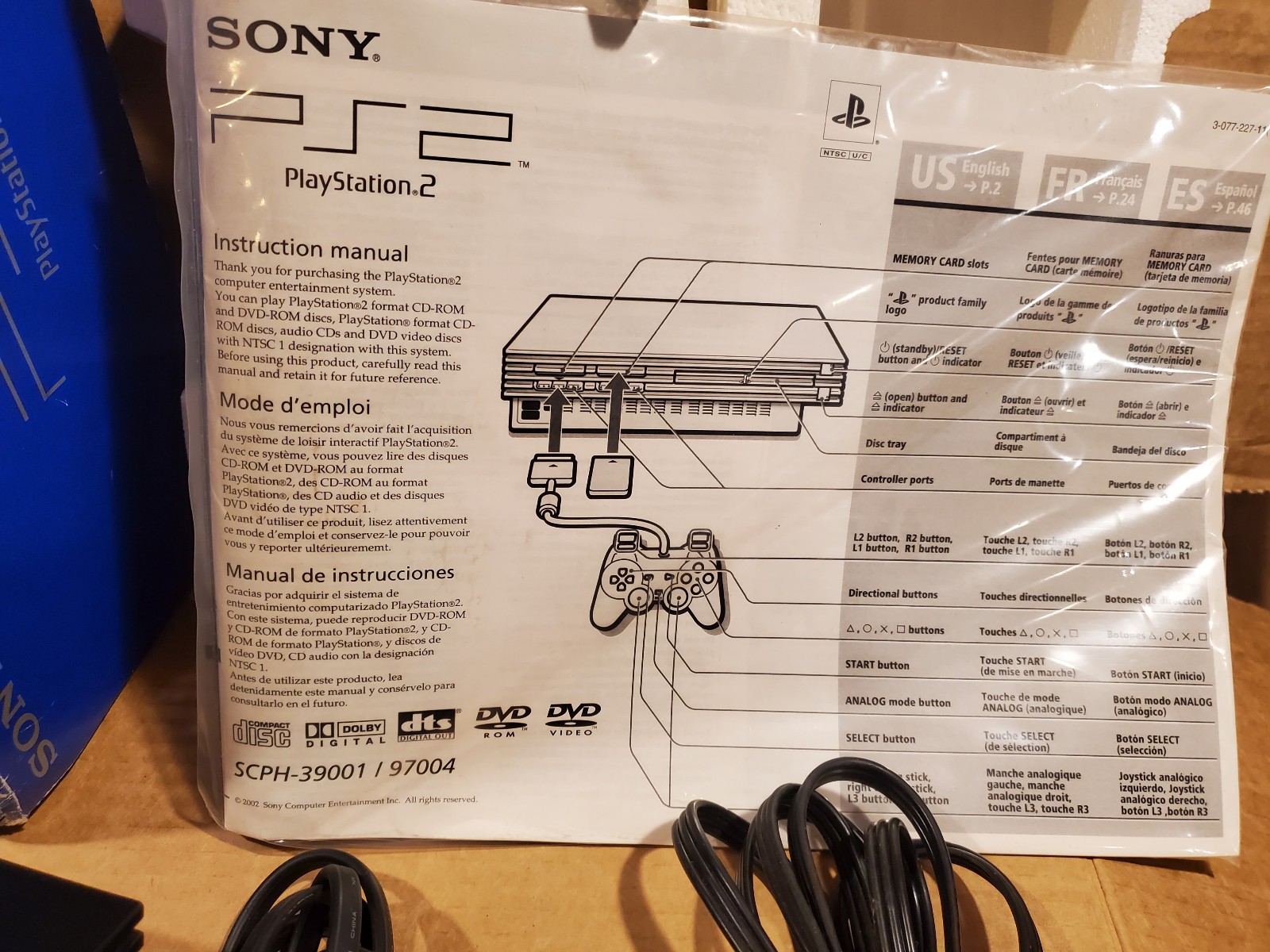 Sony Playstation 2 PS2 Console Black in Box
