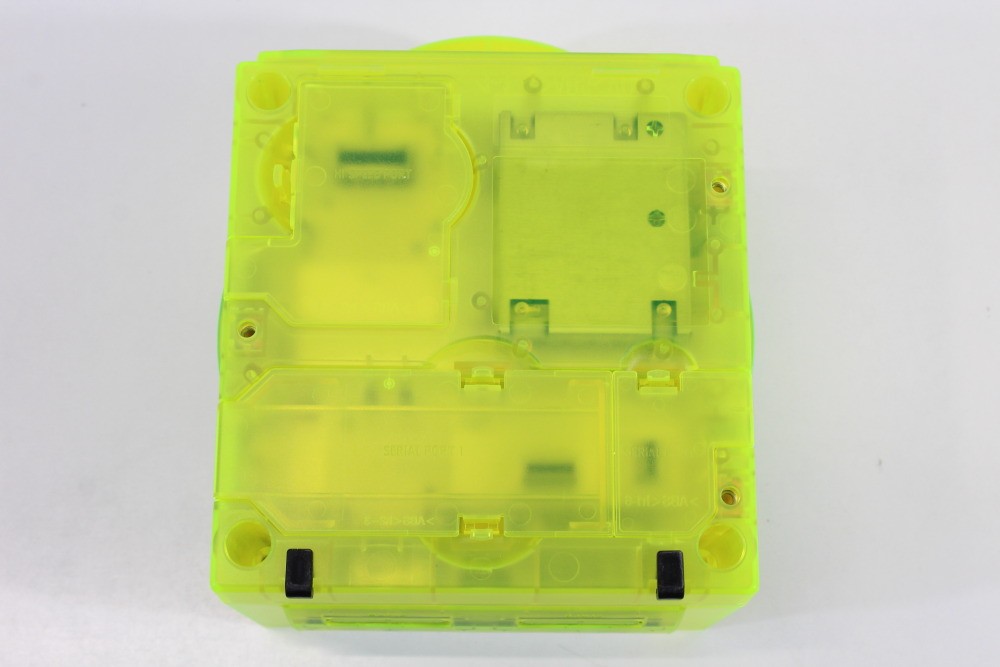 Nintendo Gamecube Console Clear Transparent Yellow & AC NTSC-U/C DOL-001 GC RGB