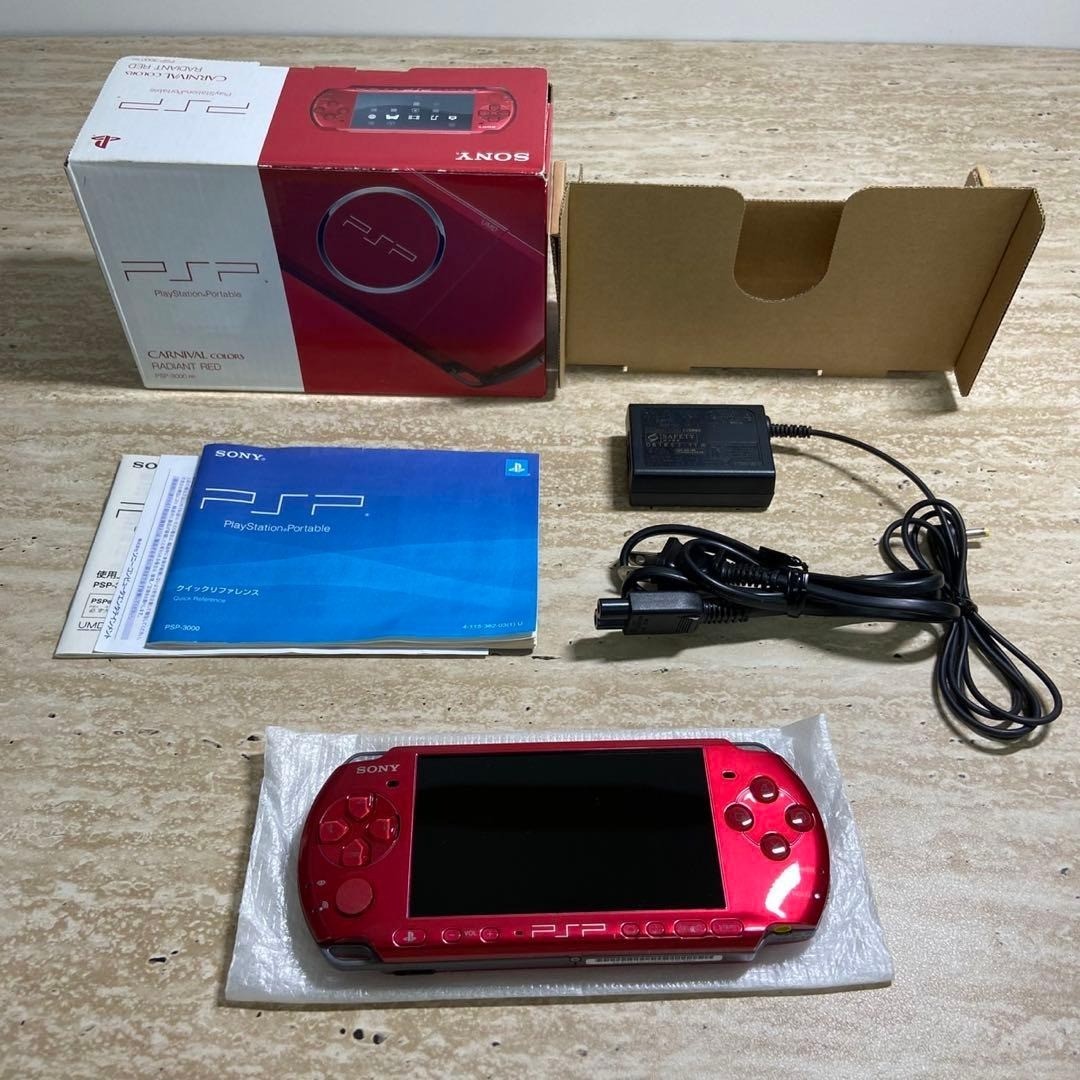 Title Sony PSP 3000 Radiant Red Console Complete in Box Excellent Condition 7097