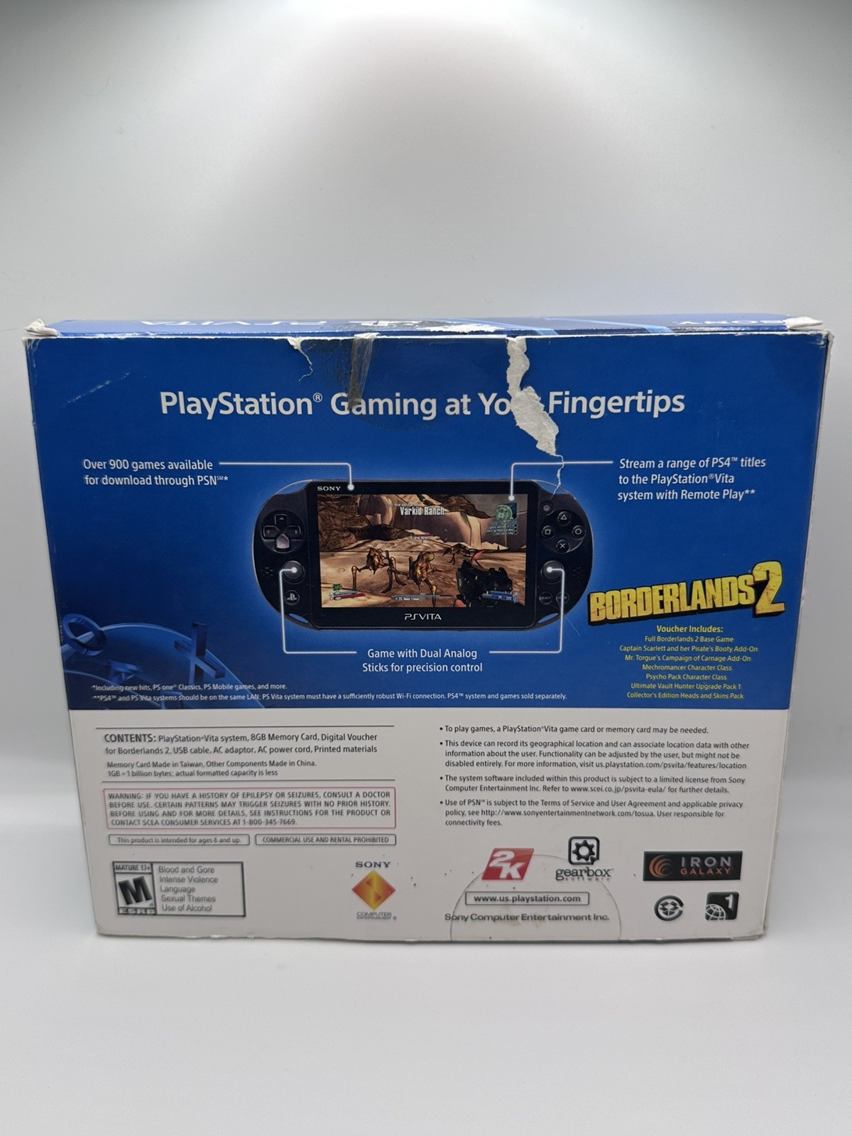 Sony PS Vita Slim (PCH-2001) Borderlands 2 Limited Edition and Madden 13