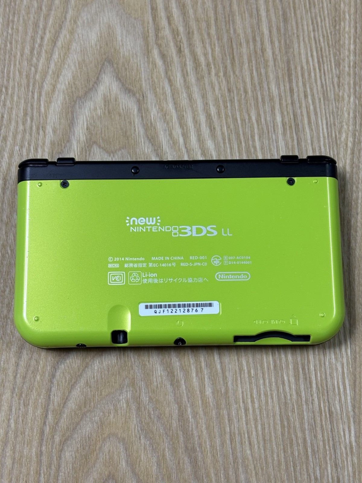 Nintendo New 3DS LL XL Lime Green Black Console Tested Working Japan Import