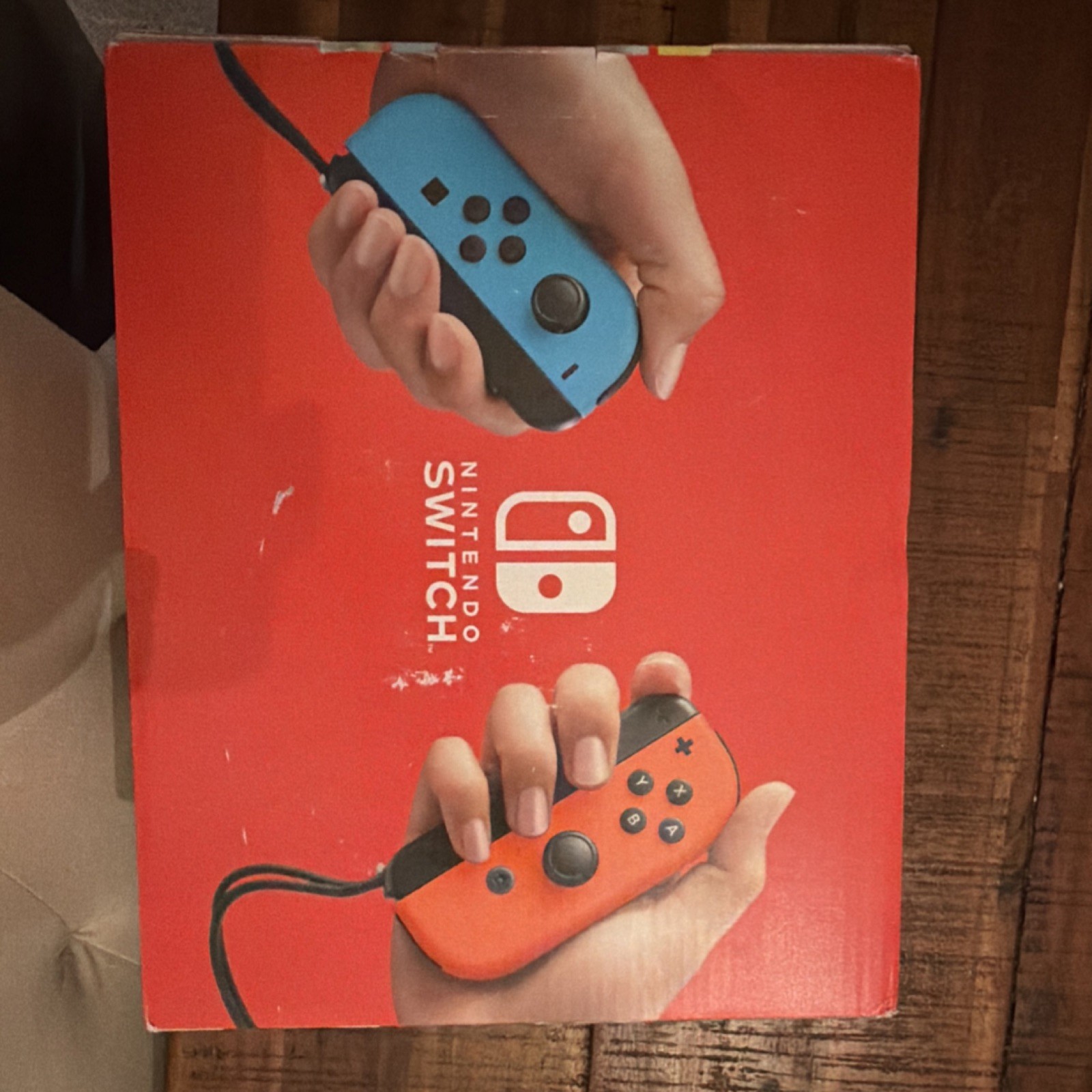 Nintendo Switch Console Gray with Neon Blue & Red Joy-Con, Wi-Fi Capability