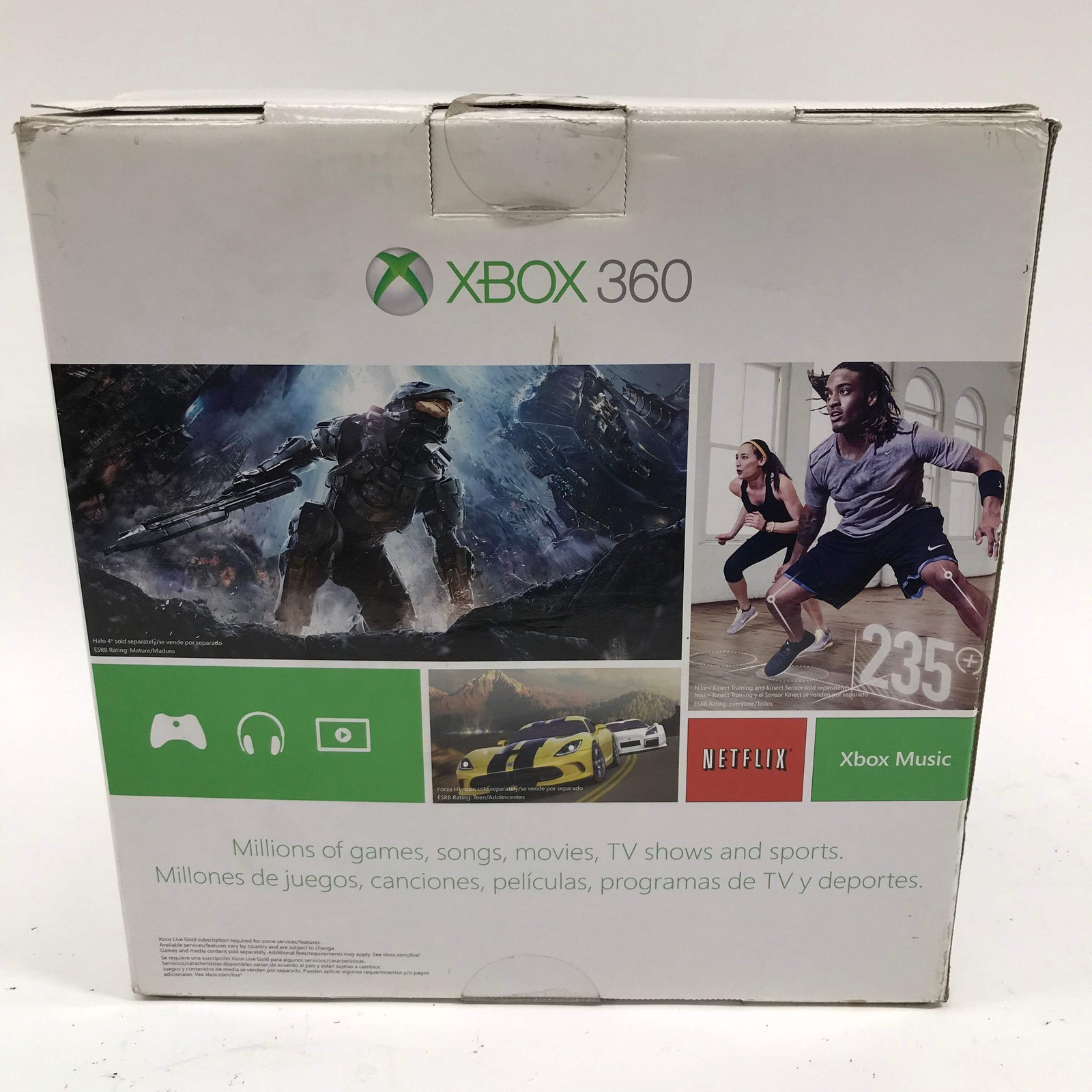 New Microsoft Xbox 360 E 4GB Console Gaming System Black 1538