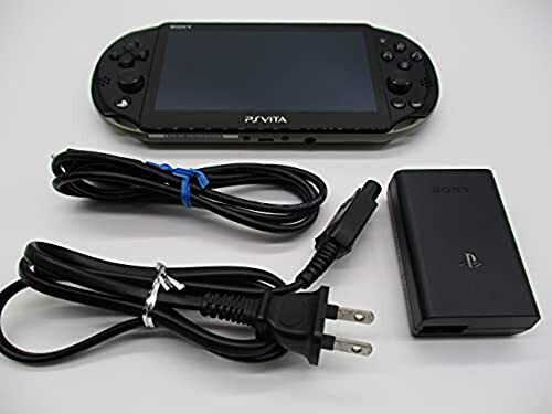 PlayStation PS Vita Wi-Fi Console Khaki / Black PCH-2000ZA16 with charger