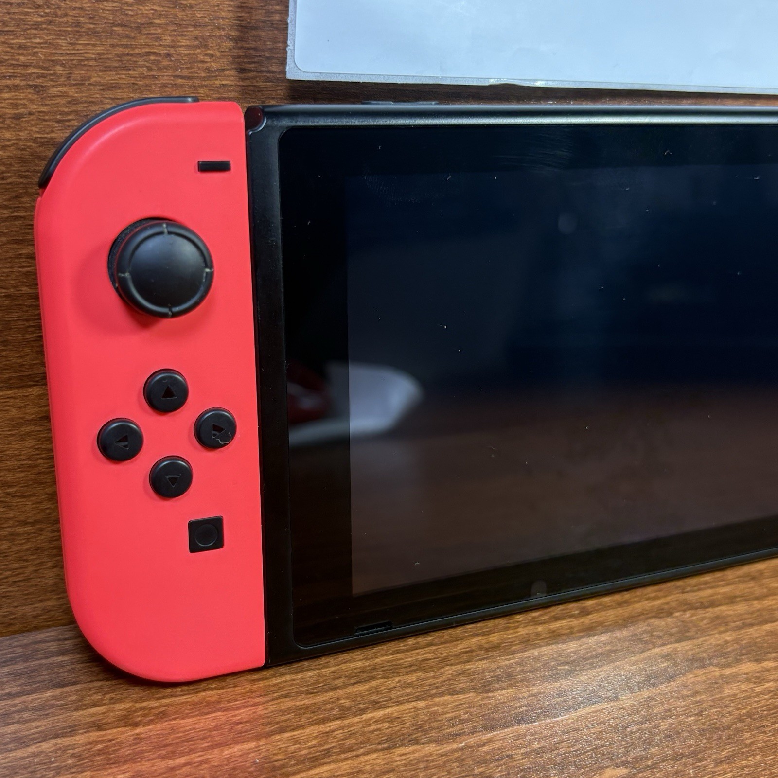 Nintendo Switch with Neon Red Joy-Cons | Works Perfectly | New Red Grip Included