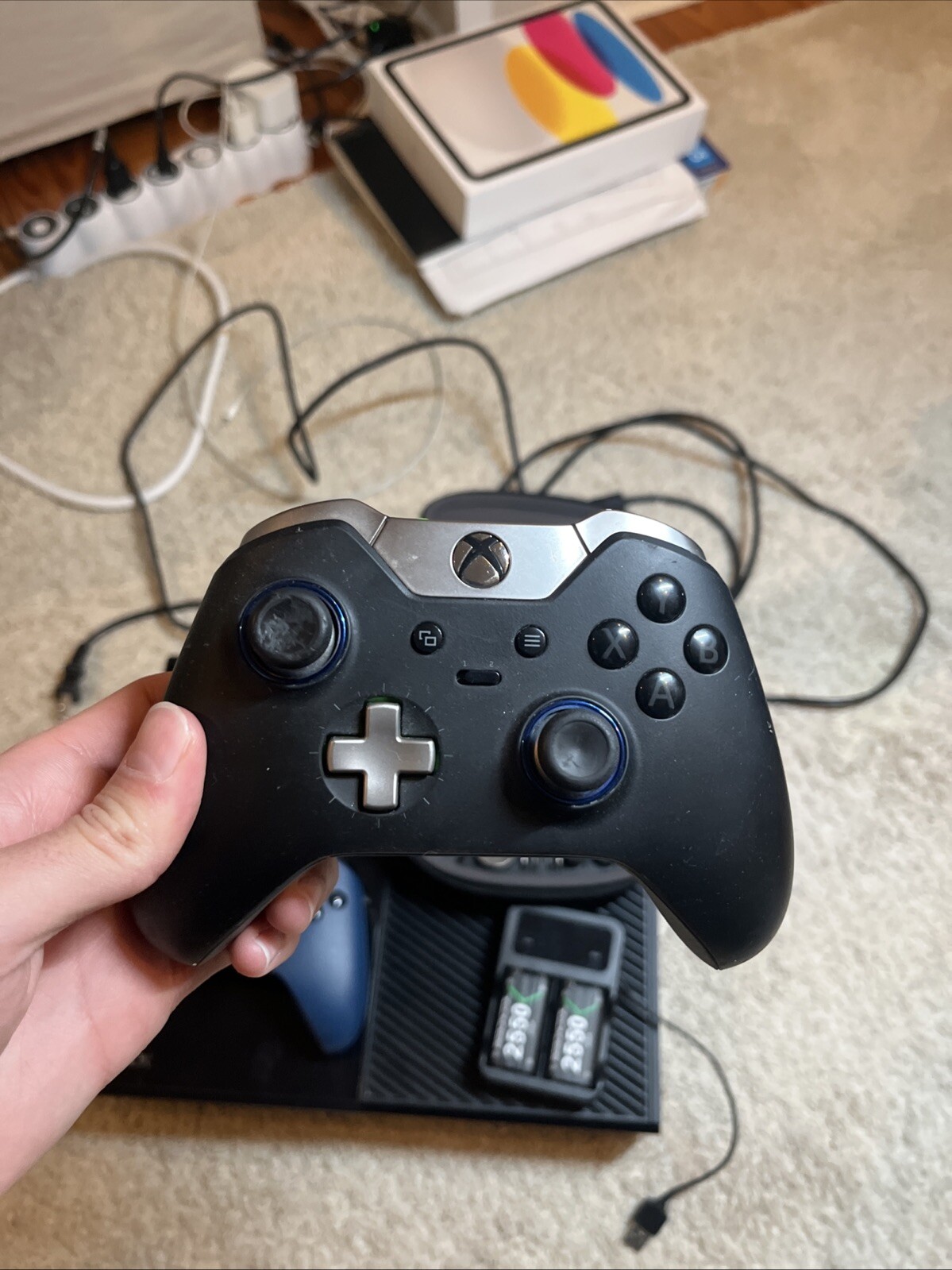 Xbox One Bundle (Console, Elite Controller W Mods, Batteries W Charger, All Cord